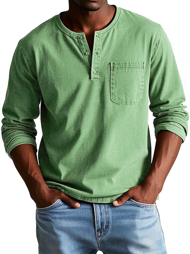 Lange mouwen heren shirt – Comfortabel, stijlvol & zelfverzekerd | Ideaal voor elke gelegenheid