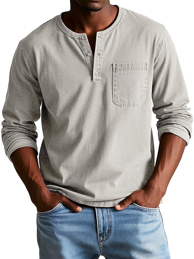 Lange mouwen heren shirt – Comfortabel, stijlvol & zelfverzekerd | Ideaal voor elke gelegenheid
