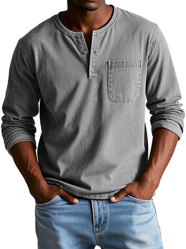 Lange mouwen heren shirt – Comfortabel, stijlvol & zelfverzekerd | Ideaal voor elke gelegenheid