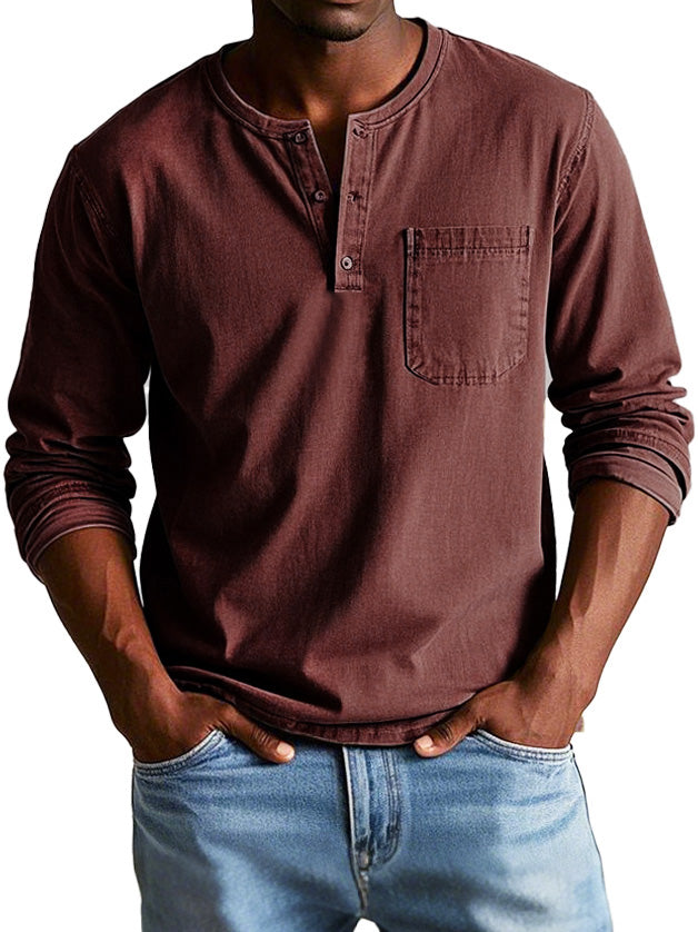 Lange mouwen heren shirt – Comfortabel, stijlvol & zelfverzekerd | Ideaal voor elke gelegenheid