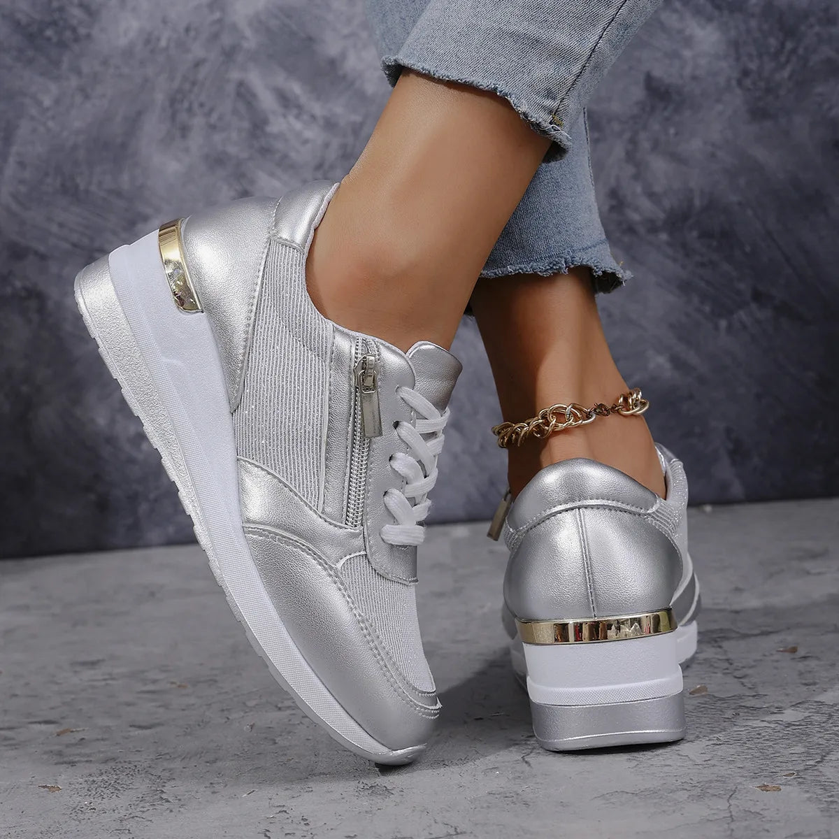 Stijlvolle Dames Sneakers – Comfortabele & Trendy Vrijetijdsschoenen
