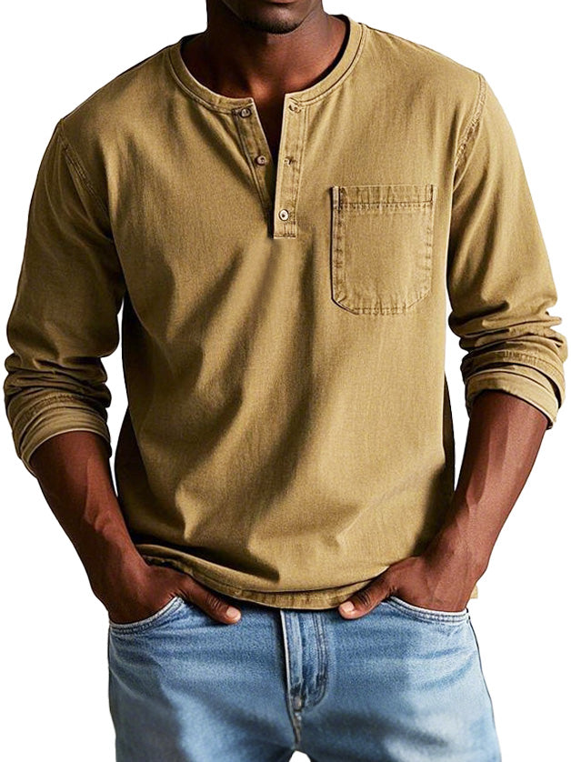 Lange mouwen heren shirt – Comfortabel, stijlvol & zelfverzekerd | Ideaal voor elke gelegenheid