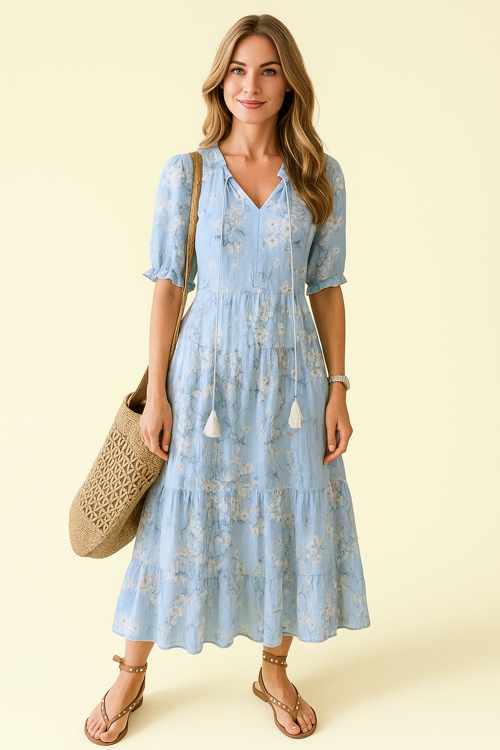 Wildflower Romance Jurk – Romantische Zomerjurk met Bloemenprint en Zwierige Pasvorm