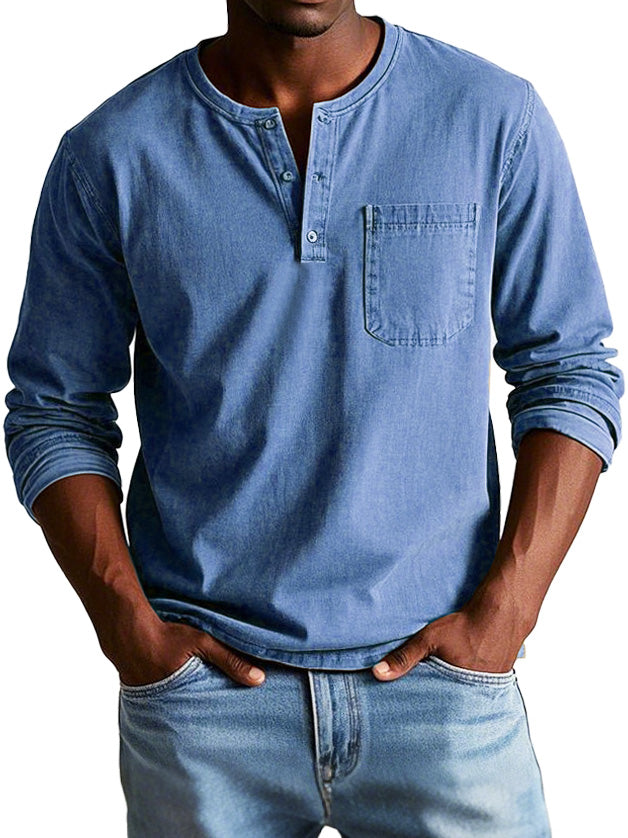 Lange mouwen heren shirt – Comfortabel, stijlvol & zelfverzekerd | Ideaal voor elke gelegenheid