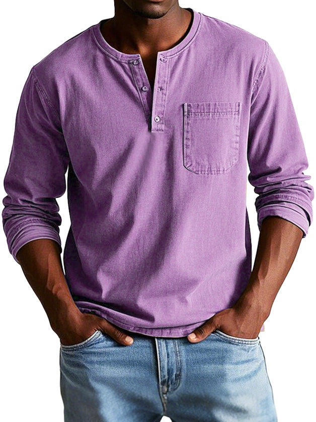 Lange mouwen heren shirt – Comfortabel, stijlvol & zelfverzekerd | Ideaal voor elke gelegenheid