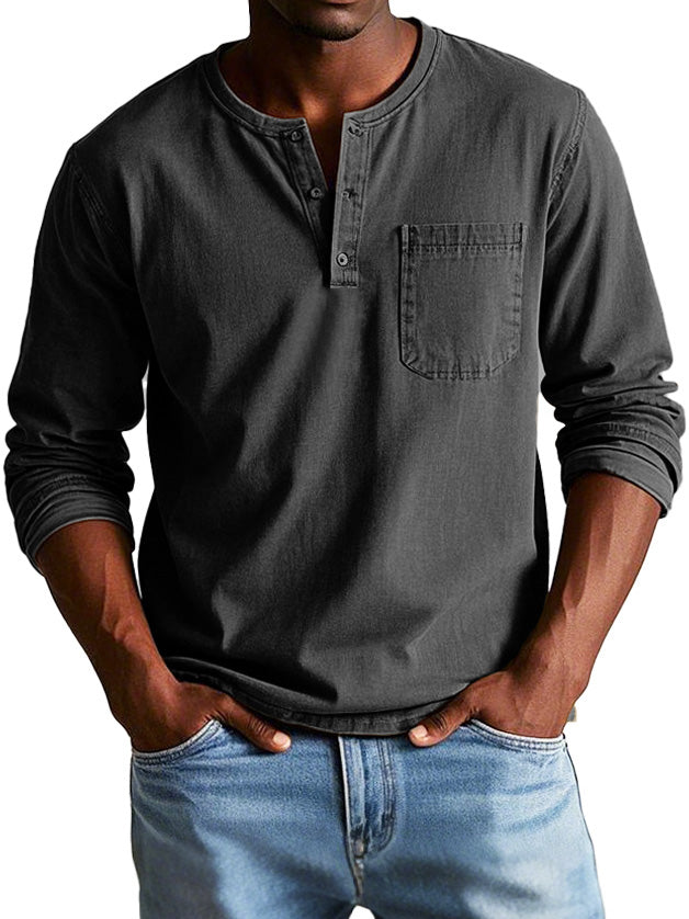 Lange mouwen heren shirt – Comfortabel, stijlvol & zelfverzekerd | Ideaal voor elke gelegenheid