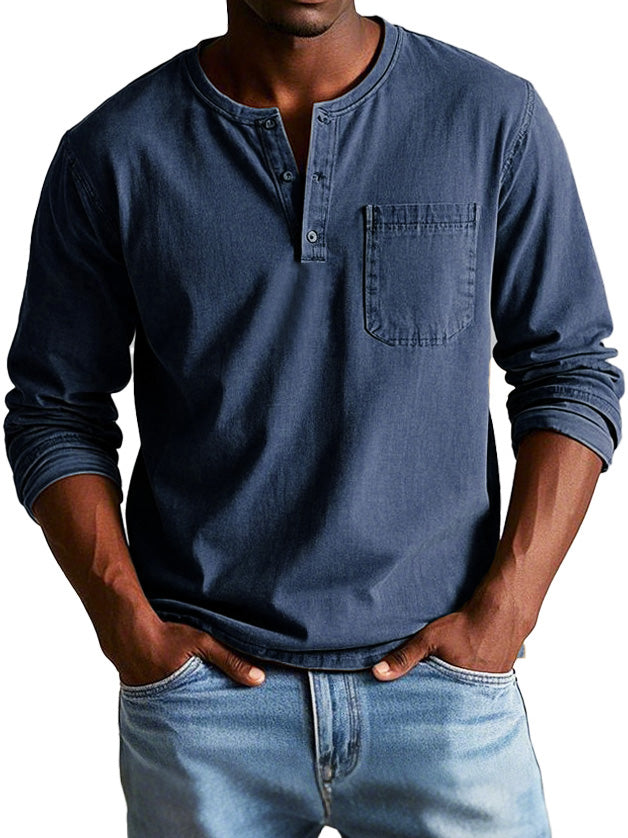 Lange mouwen heren shirt – Comfortabel, stijlvol & zelfverzekerd | Ideaal voor elke gelegenheid