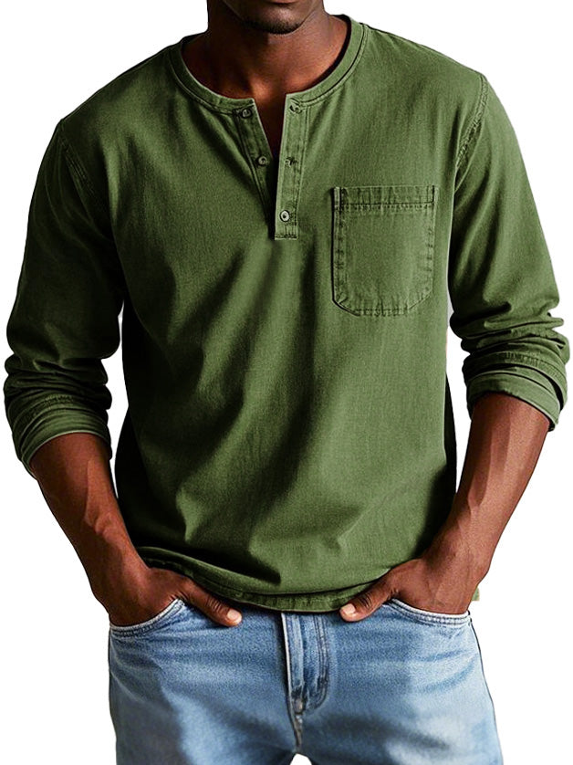 Lange mouwen heren shirt – Comfortabel, stijlvol & zelfverzekerd | Ideaal voor elke gelegenheid