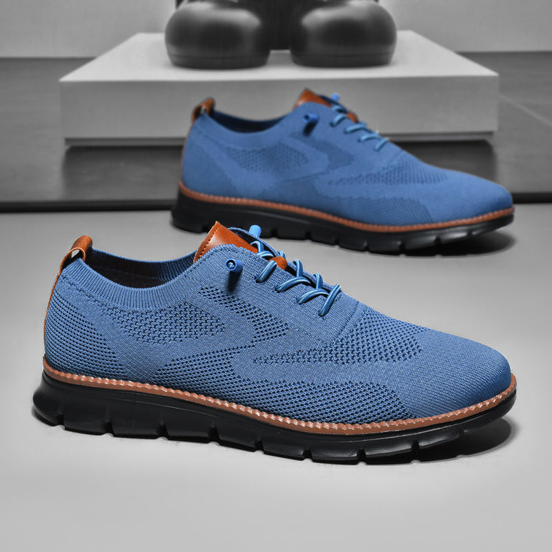 Ademend Orthopedisch Sneakers voor Brede Voeten - Super Comfortabele Zwarte Zool Mesh Ontwerp