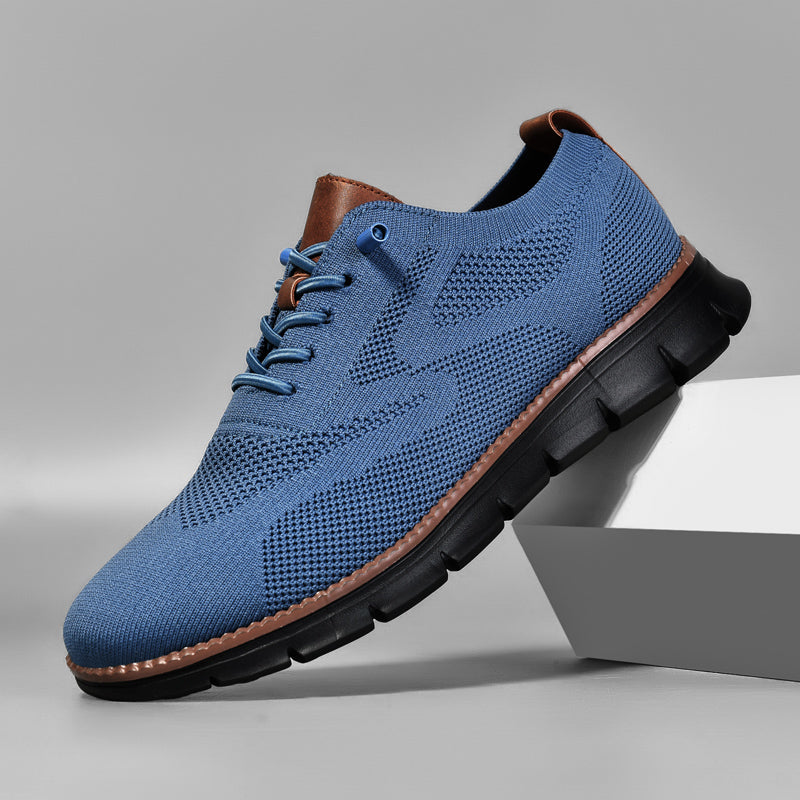 Ademend Orthopedisch Sneakers voor Brede Voeten - Super Comfortabele Zwarte Zool Mesh Ontwerp
