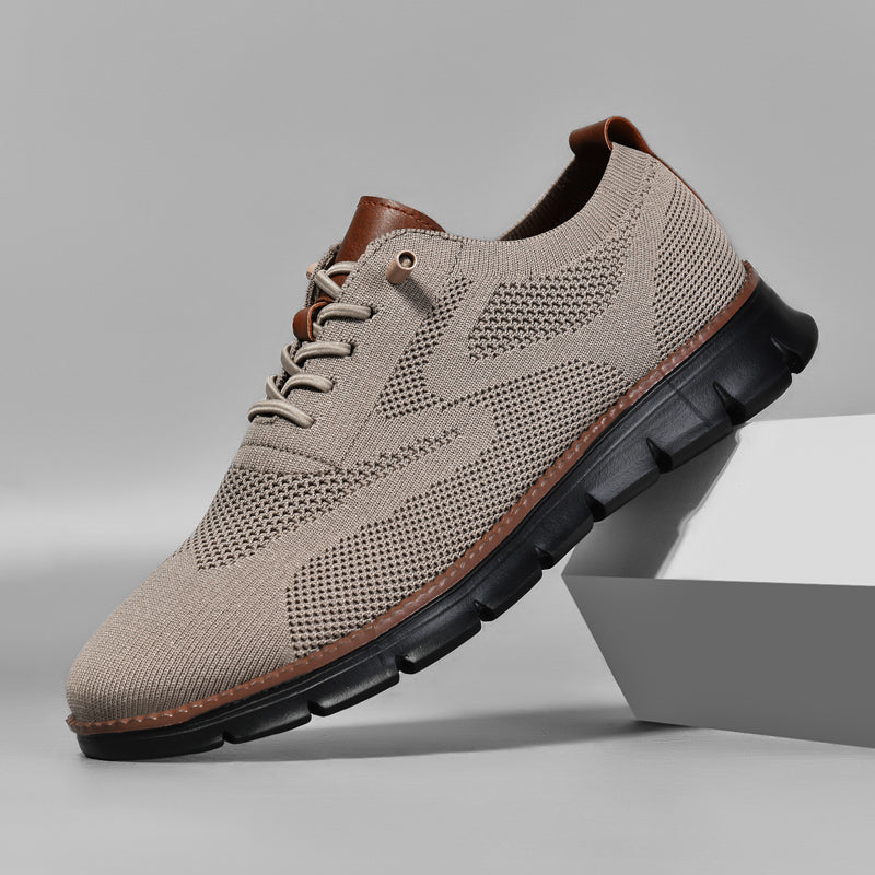 Ademend Orthopedisch Sneakers voor Brede Voeten - Super Comfortabele Zwarte Zool Mesh Ontwerp