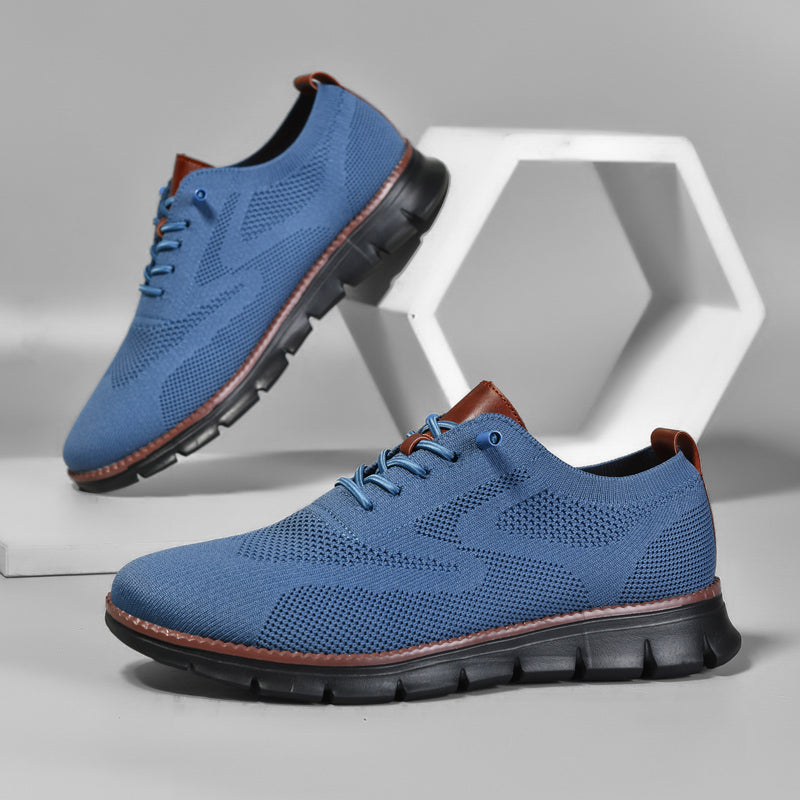Ademend Orthopedisch Sneakers voor Brede Voeten - Super Comfortabele Zwarte Zool Mesh Ontwerp