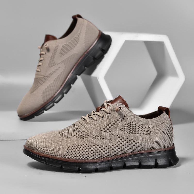 Ademend Orthopedisch Sneakers voor Brede Voeten - Super Comfortabele Zwarte Zool Mesh Ontwerp