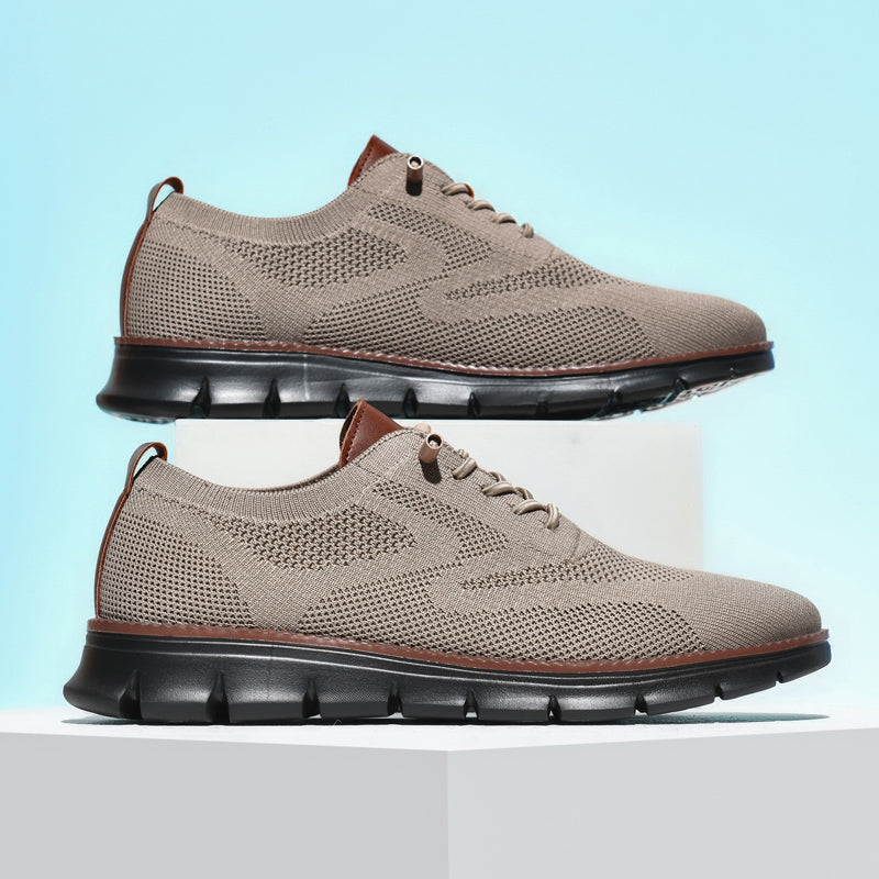 Ademend Orthopedisch Sneakers voor Brede Voeten - Super Comfortabele Zwarte Zool Mesh Ontwerp