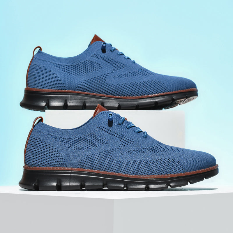 Ademend Orthopedisch Sneakers voor Brede Voeten - Super Comfortabele Zwarte Zool Mesh Ontwerp