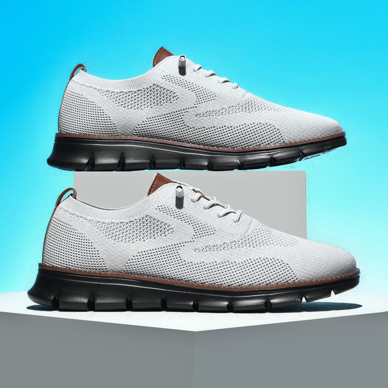 Ademend Orthopedisch Sneakers voor Brede Voeten - Super Comfortabele Zwarte Zool Mesh Ontwerp