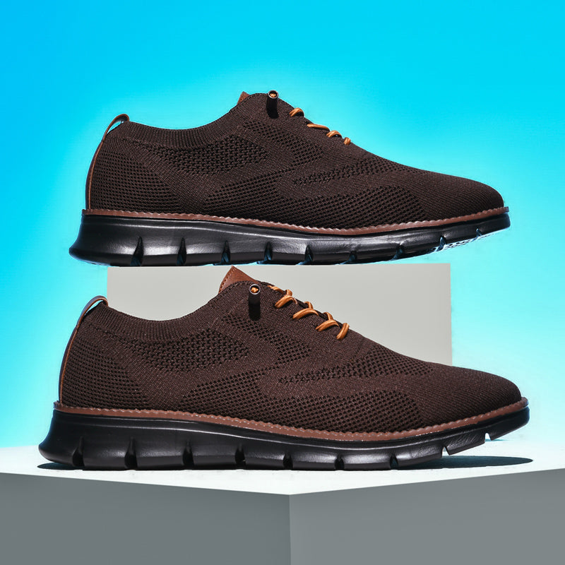 Ademend Orthopedisch Sneakers voor Brede Voeten - Super Comfortabele Zwarte Zool Mesh Ontwerp