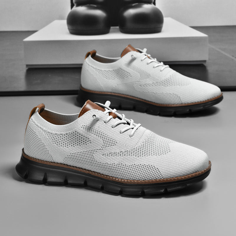 Ademend Orthopedisch Sneakers voor Brede Voeten - Super Comfortabele Zwarte Zool Mesh Ontwerp