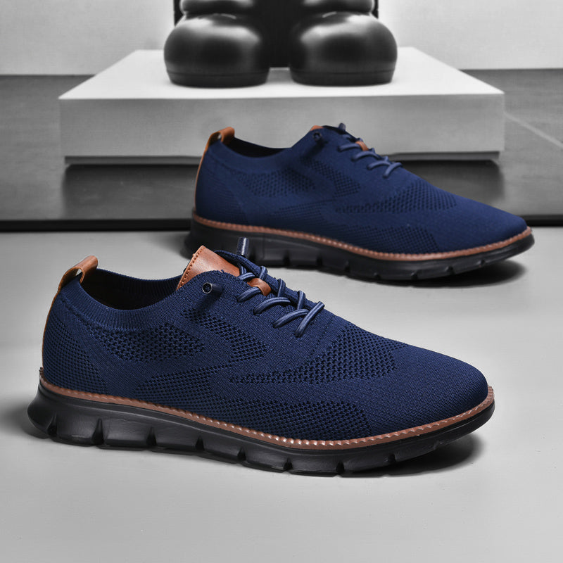 Ademend Orthopedisch Sneakers voor Brede Voeten - Super Comfortabele Zwarte Zool Mesh Ontwerp