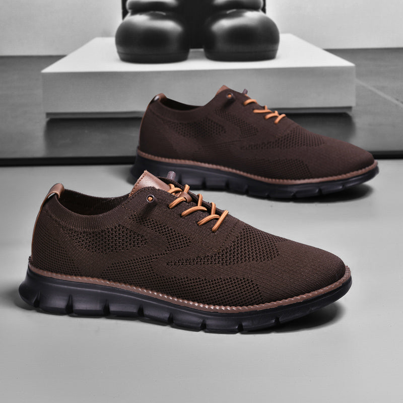 Ademend Orthopedisch Sneakers voor Brede Voeten - Super Comfortabele Zwarte Zool Mesh Ontwerp