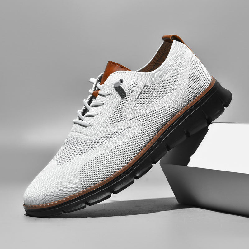 Ademend Orthopedisch Sneakers voor Brede Voeten - Super Comfortabele Zwarte Zool Mesh Ontwerp