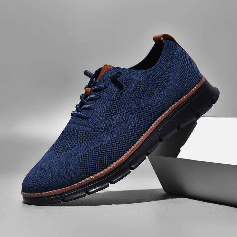 Ademend Orthopedisch Sneakers voor Brede Voeten - Super Comfortabele Zwarte Zool Mesh Ontwerp