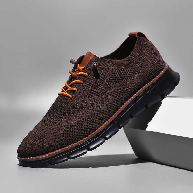 Ademend Orthopedisch Sneakers voor Brede Voeten - Super Comfortabele Zwarte Zool Mesh Ontwerp