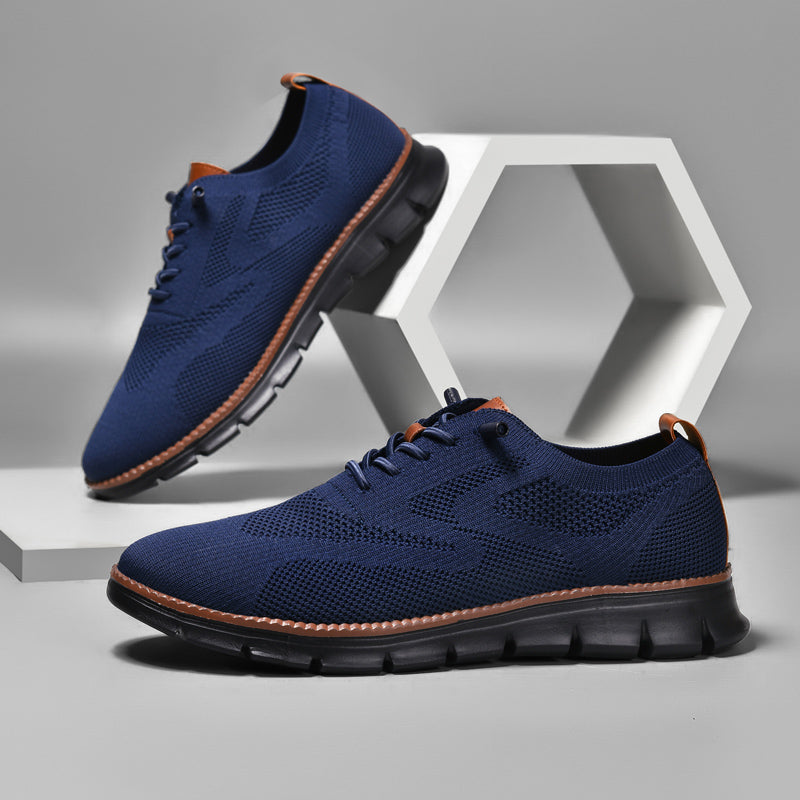 Ademend Orthopedisch Sneakers voor Brede Voeten - Super Comfortabele Zwarte Zool Mesh Ontwerp