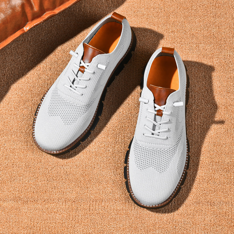 Ademend Orthopedisch Sneakers voor Brede Voeten - Super Comfortabele Zwarte Zool Mesh Ontwerp