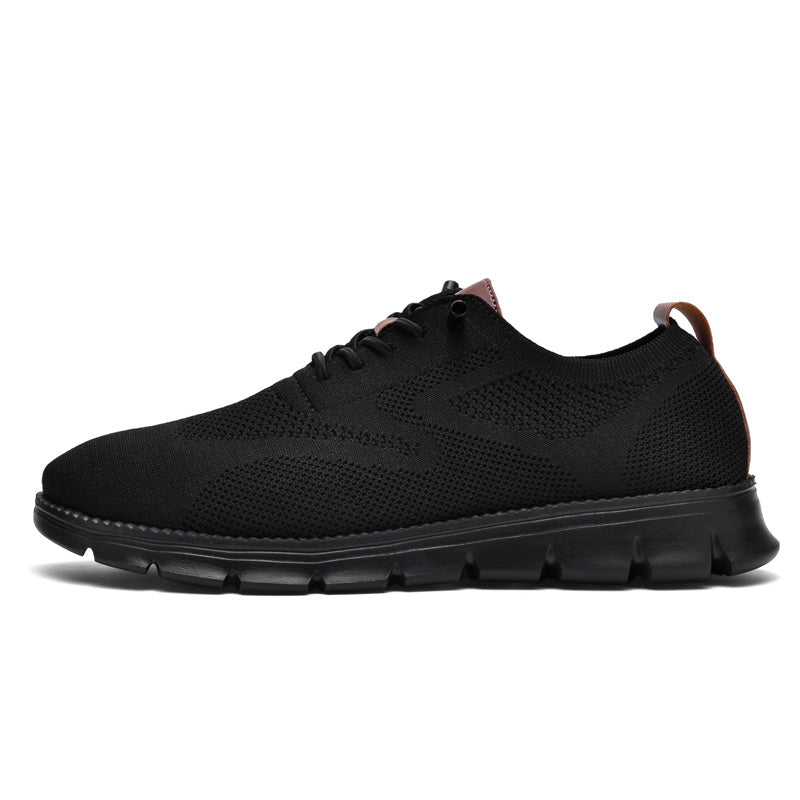 Ademend Orthopedisch Sneakers voor Brede Voeten - Super Comfortabele Zwarte Zool Mesh Ontwerp