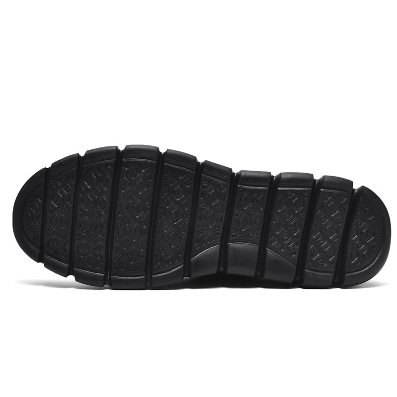Ademend Orthopedisch Sneakers voor Brede Voeten - Super Comfortabele Zwarte Zool Mesh Ontwerp