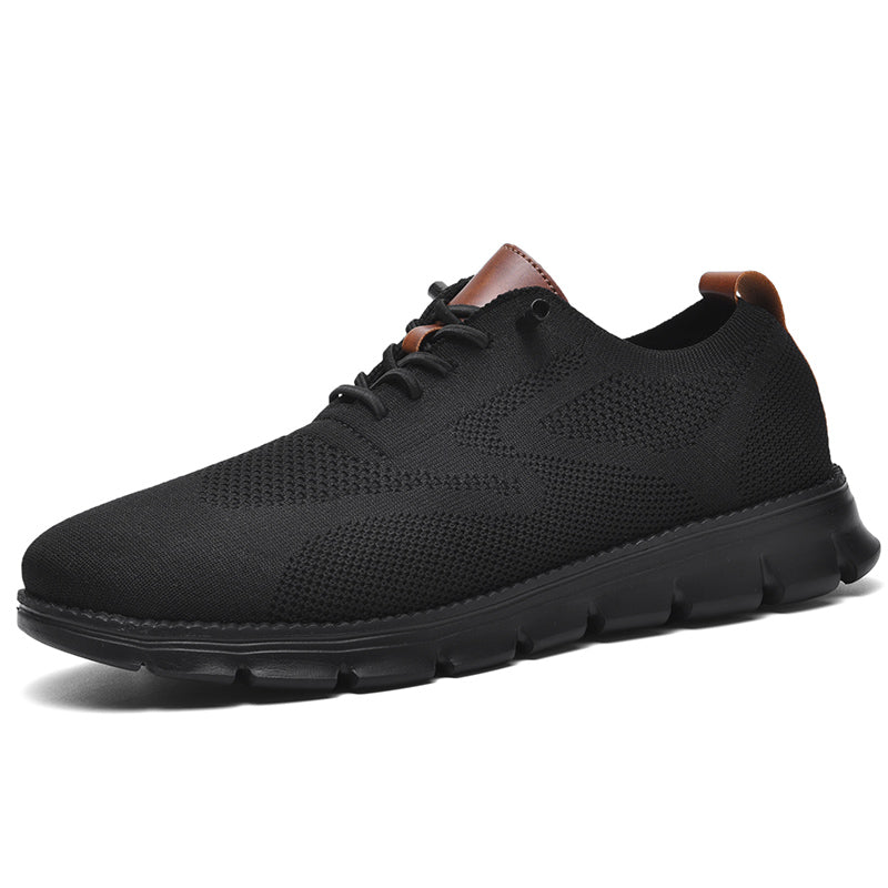 Ademend Orthopedisch Sneakers voor Brede Voeten - Super Comfortabele Zwarte Zool Mesh Ontwerp