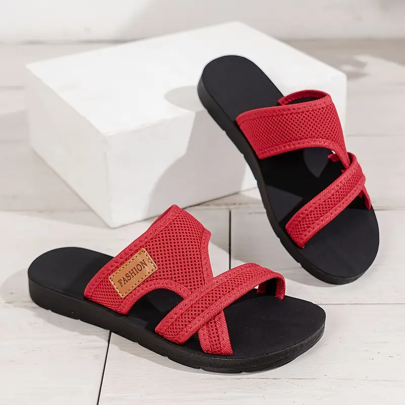 Comfortabele Dames Instapsandalen van Mesh – Lichtgewicht, Ademend & Perfect voor de Zomer