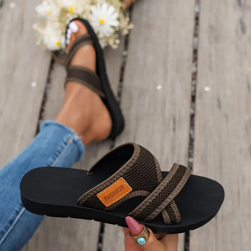 Comfortabele Dames Instapsandalen van Mesh – Lichtgewicht, Ademend & Perfect voor de Zomer