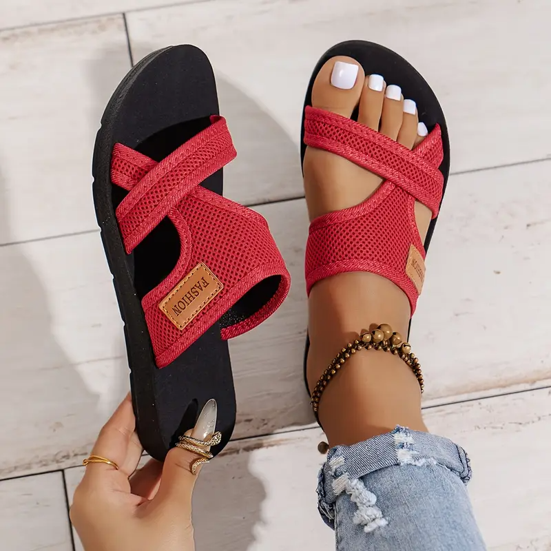 Comfortabele Dames Instapsandalen van Mesh – Lichtgewicht, Ademend & Perfect voor de Zomer