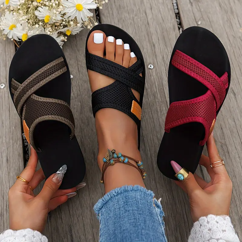 Comfortabele Dames Instapsandalen van Mesh – Lichtgewicht, Ademend & Perfect voor de Zomer