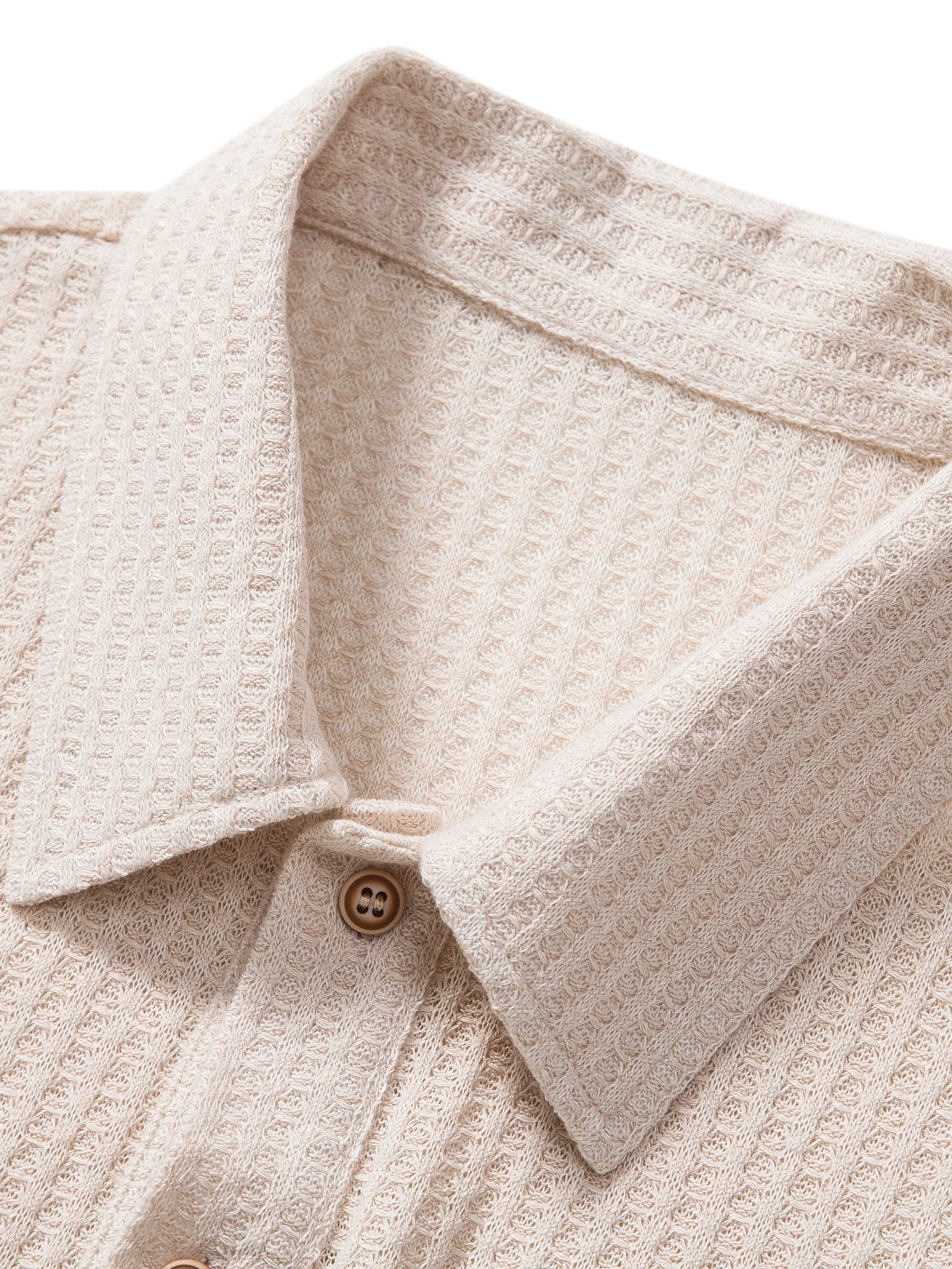 Wafelgebreide Polo – Elegant, Verfijnd en Veelzijdig